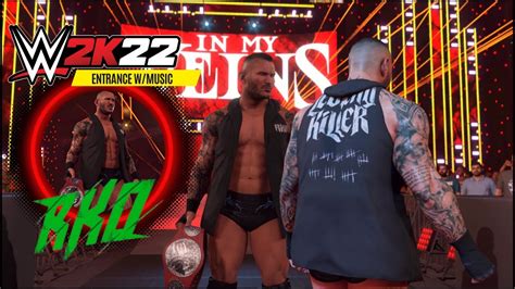 WWE 2K22 Randy Orton RKO Entrance Animation With Entrance Music At The