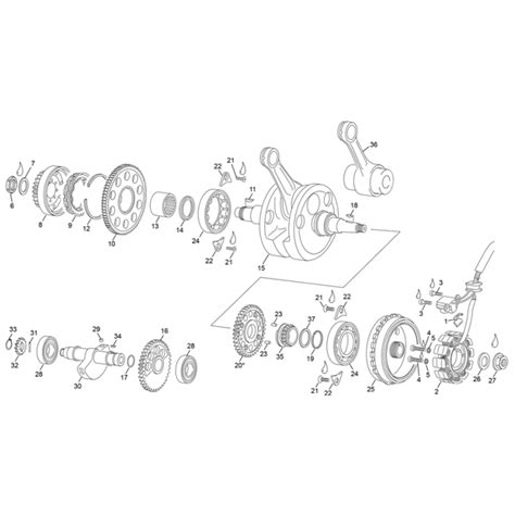 Vilebrequin Stator Sherco Sef Factory