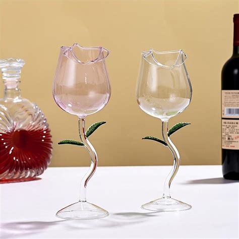 Rose Shaped Wine Glass Juneptune