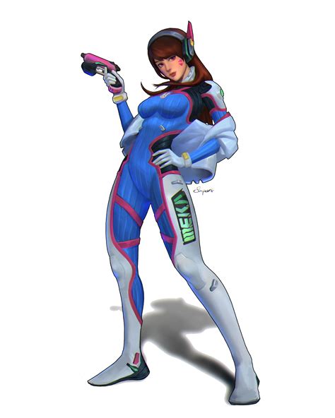 Artstation Dva Overwatch Fanart