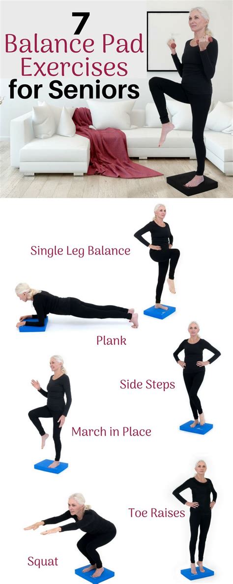 Free Printable Balance Exercises For Seniors Hold For 10 Seconds, Then ...