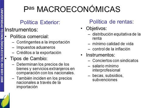 Deflactor Del Pib Ipc Inflaci N Y Pol Ticas Macroecon Micas Ppt