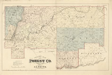 Landowner Map Of Forest County Pennsylvania Etsy