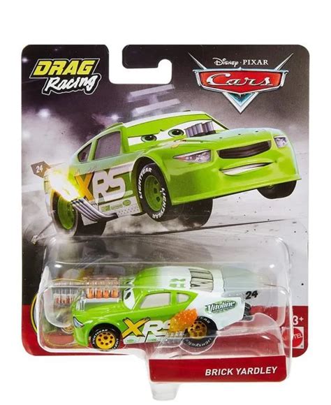 Mattel Gfv Cars Voiture Brick Yardley Drag Racing Disney Pixar