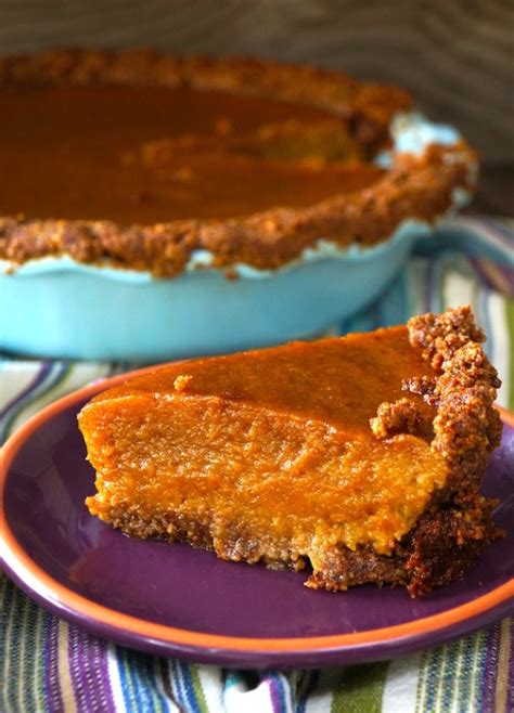 Butternut Squash Pie With Nut Crust Cooking On The Weekends