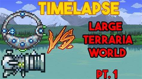 Time Lapse Mining Entire Terraria Large World Pt1 Youtube