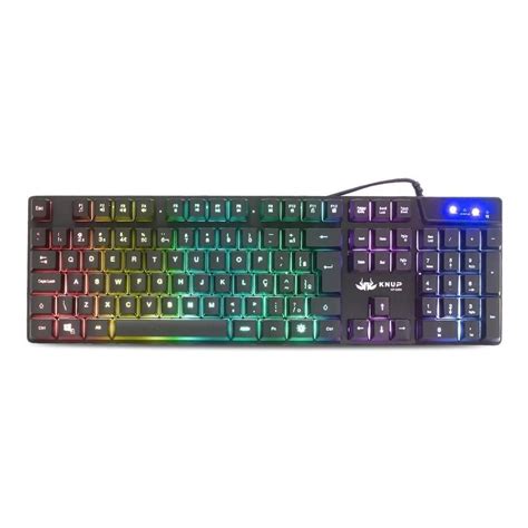 Teclado Semi Mec Nico Gamer Pc Luminoso Rgb Iluminado Abnt Knup Kp