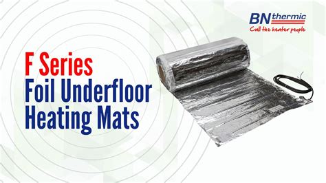 F Series Foil Underfloor Heating Mat Youtube