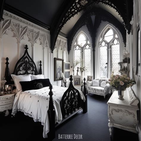 White Gothic Bedroom Artofit