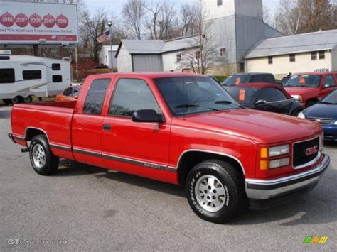 1995 Victory Red Gmc Sierra 1500 Slt Extended Cab 21464195 Car Color Galleries