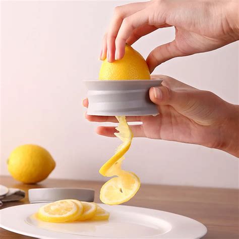 Manual Lemon Slicer Spiral Cutter Vegetables Shred Device Spiralizer