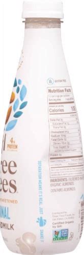 Three Trees Organic Original Unsweetened Almondmilk Fl Oz Kroger