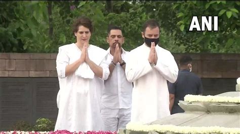 Former Pm Rajiv Gandhi 78th Birth Anniversary Rahul Gandhi Priyanka Gandhi And Pm Narendra