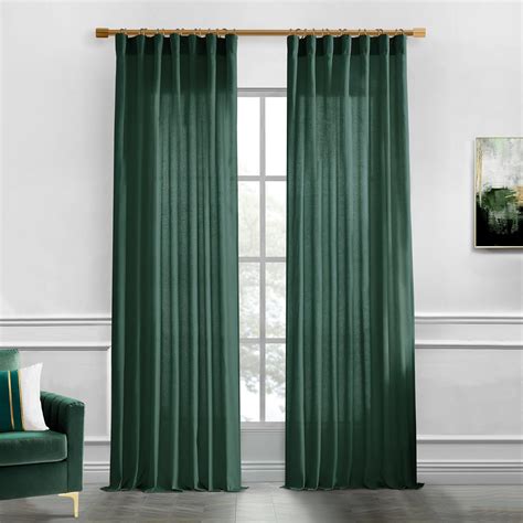 Amazon Xtmyi Emerald Dark Green Curtains For Living Room Inches