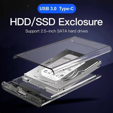 Caja De Disco Duro Usb Tipo C Hdd Ssd Carcasa De Disco Duro Sata