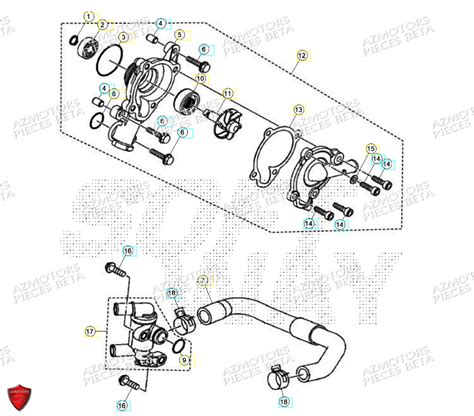 POMPE A EAU pièces BETA neuves Pièces BETA MOTARD RR 125 4T R 2024