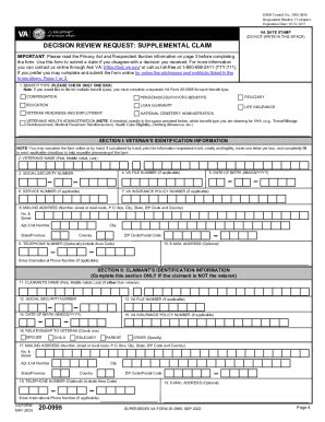 2024 VA Form 20 0995 Fill Online Printable Fillable Blank PdfFiller