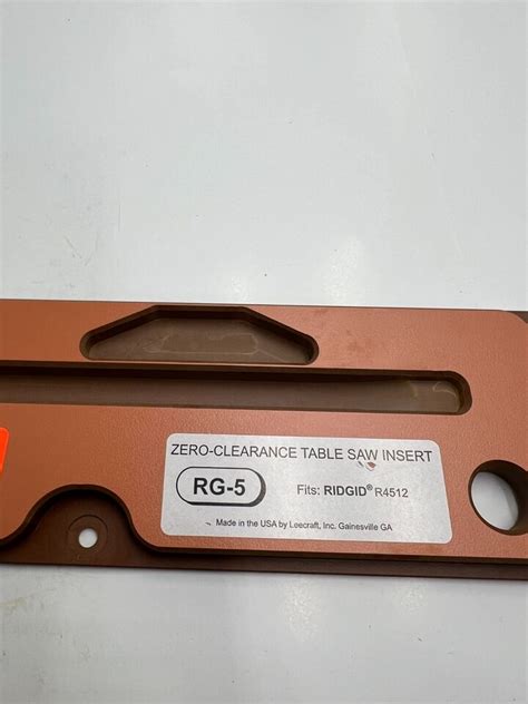 Genuine Oem Ridgid R Table Saw Zero Clearance Blade Insert Ebay