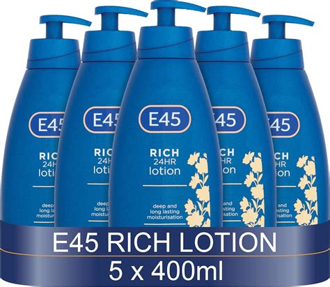 E45 Rich Skin Lotion 400 Ml X5 Pack E45 Moisturising Lotion With