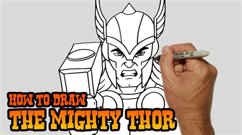 How To Draw Thor Simple Video Lesson Youtube