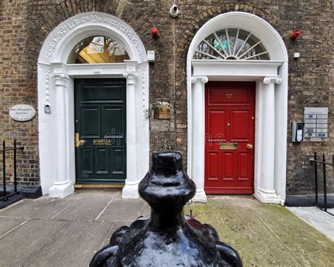 Two Doors in Dublin City Center Editorial Stock Photo - Image of doors ...