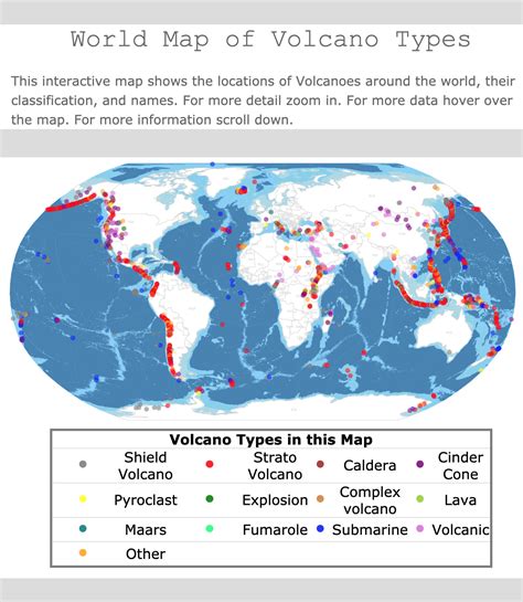 Types Of Volcanoes Around The World Volcano Types Interactive Map