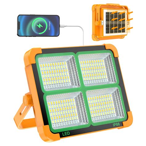 MYCLONG Portable Led Work Solar Light 100W 16500mAh 10000 LM 336Led