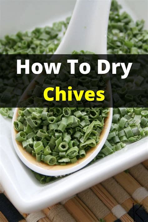 How To Dry Chives 3 Quick And Easy To Do Ways Kitchenous