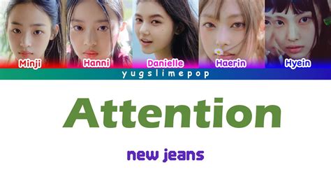 NewJeans Attention Color Coded Lyrics Han Rom Eng YouTube