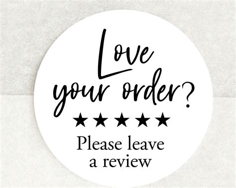 Love Your Order Please Leave A Review Stickers Review Etsy Uk