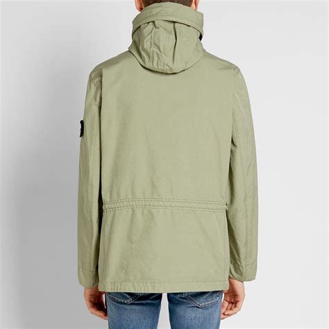 Stone Island David Tc Hooded Zip Parka Olive End Us