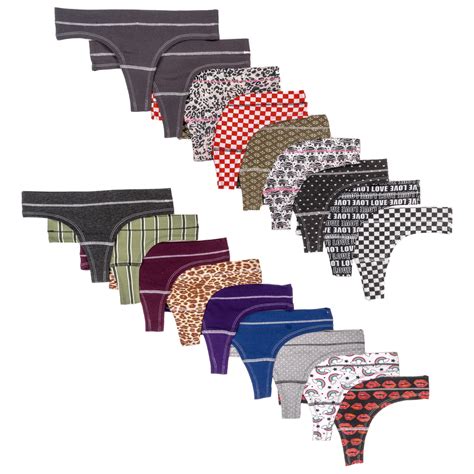 Alyce Ives Intimates Womens Cotton Bikini Panties Assorted M 18 Pack Walmart