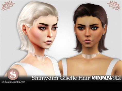 The Sims Resource Minimalsim Giselle Hairstyle