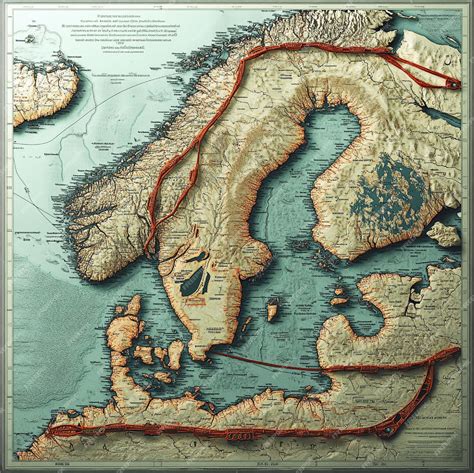 Viking trade routes and maps showcasing the major maritime paths used