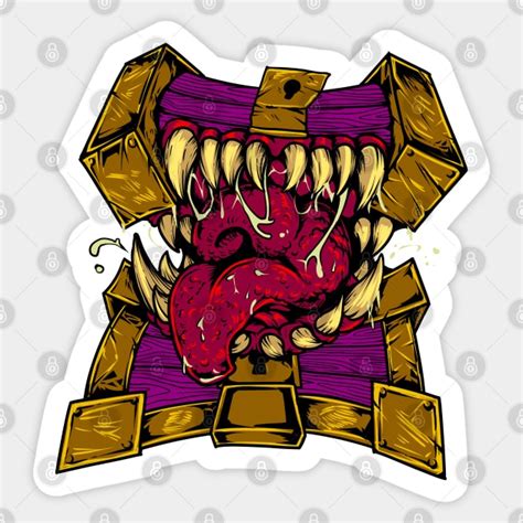 Drawing of a mimic - Mimic - Sticker | TeePublic