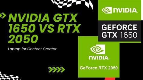 Nvidia GTX 1650 Vs RTX 2050 GPU Laptop for Content Creator