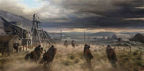 Old West Concept Art Western Artwork West Art Steampunk Wild West