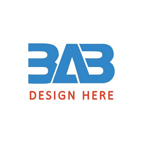 Premium Vector Bab Lettering Logo Is Simple Easy To Understand And