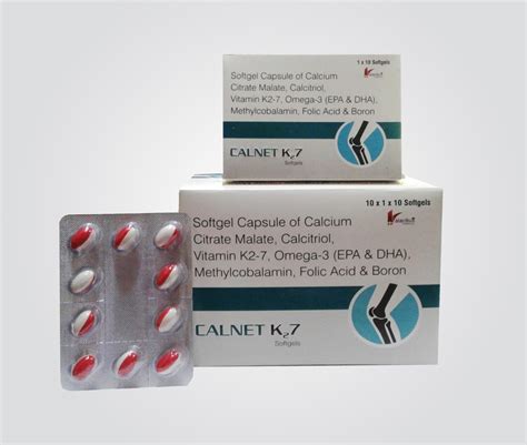 Calcium Citrate Malate Calcitrol Vitamin K2 7 Omega 3 Epa And Dha Methylcobalamin Folic