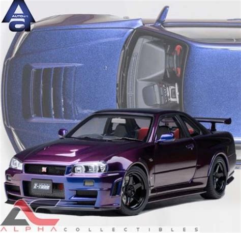 Alpha Collectibles > 1:18 SCALE MODELS > AUTOART 77464 NISMO R34 GT-R Z ...