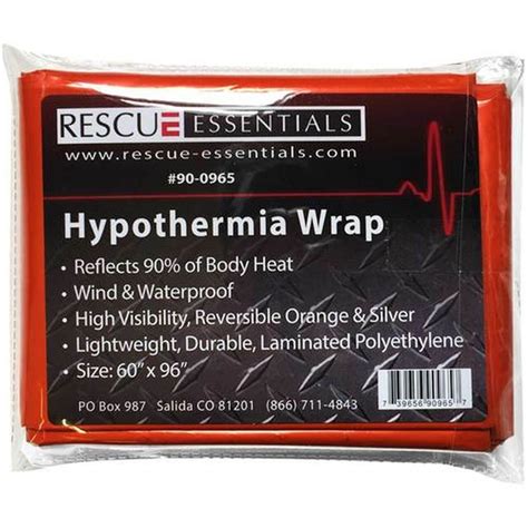 Hypothermia Wrap Rescue Essentials 60 X 96 Penn Care Inc