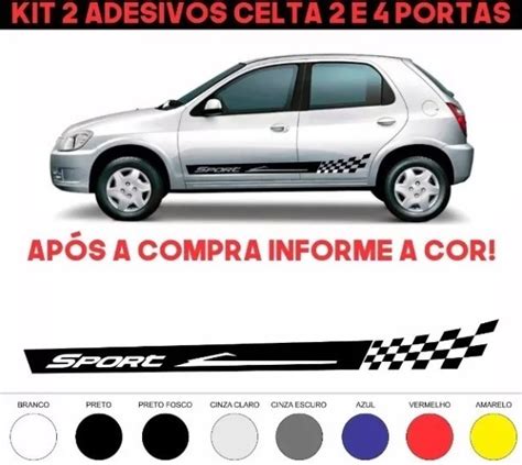 Adesivo Chevrolet Celta Faixa Lateral R Em Mercado Livre