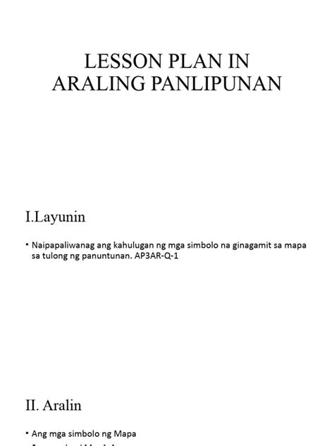 Lesson Plan In Araling Panlipunan Grade 3 Pdf