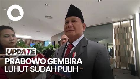 Prabowo Jenguk Luhut Di Singapura Alhamdulillah Sudah Pulih Saya Gembira