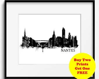 Melbourne Skyline Watercolor Black And White Art Print Etsy