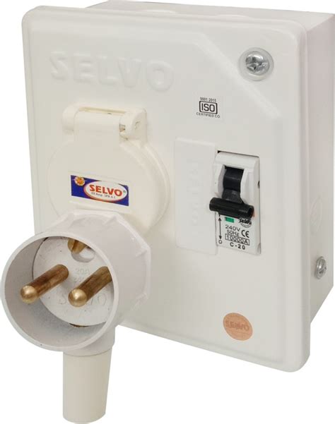 Buy SELVO 20 Amps SPN Distribution Board With Two Pin Metal Clad