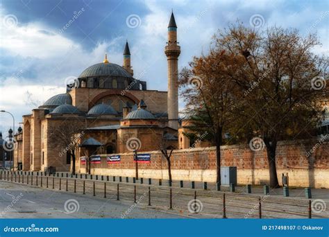 KONYA, TURKEY - 12 DECEMBER 2020: Konya Mevlana Museum Exterior ...