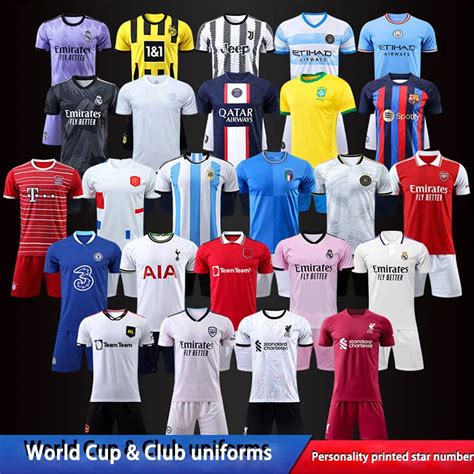 Custom Football Soccer World Club Jersey Thailand Brazil Mexico Soccer ...