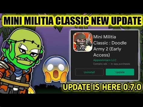 Mini Militia Classic New Update Mini Militia New Update Leak Youtube