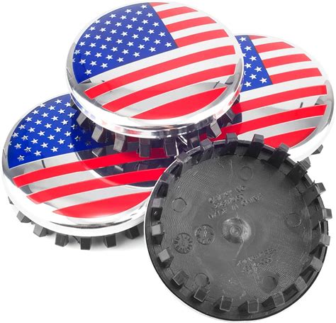 Olpaye 4pcs 83mm 3 27in Wheel Center Hub Caps For Chevrolet American Flag Wheel